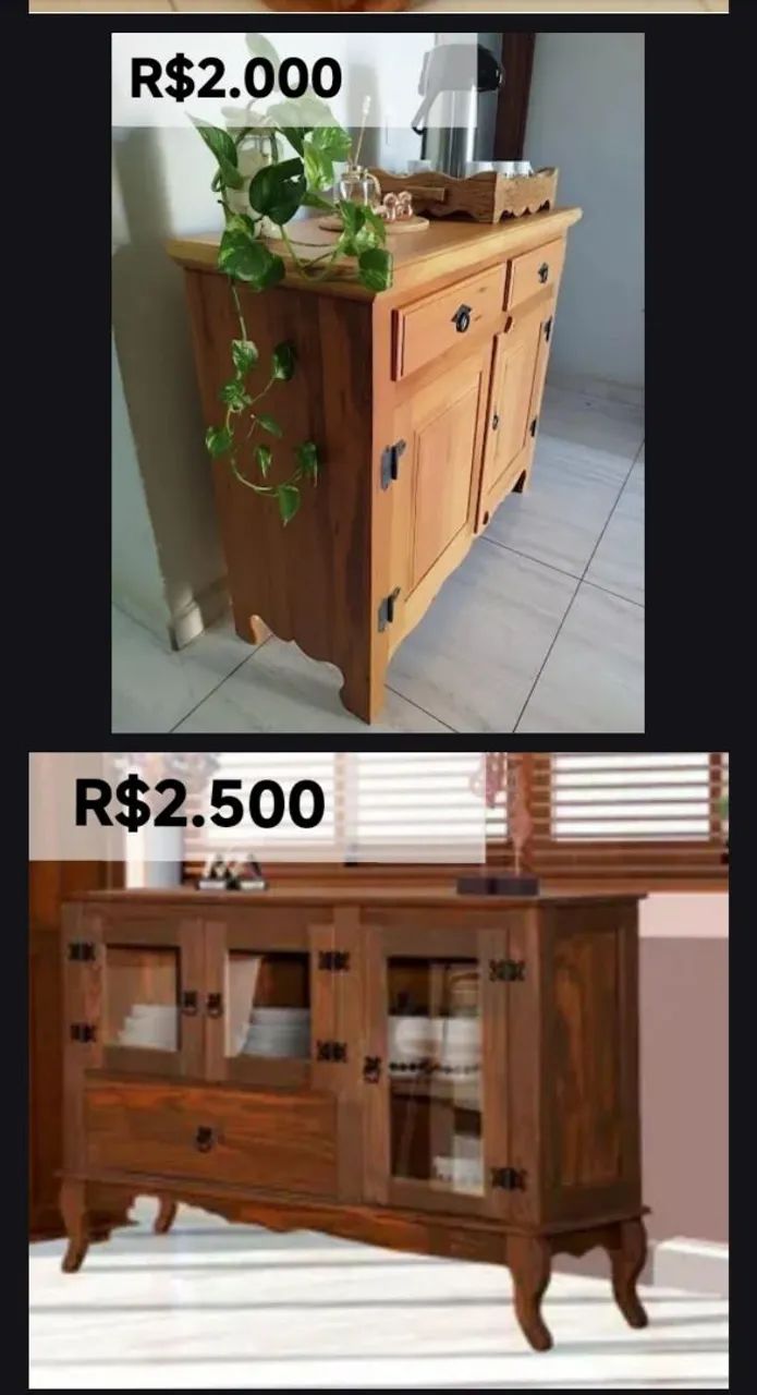 Criados Mudos e Buffets em Madeira de Angelim 64861555312131121