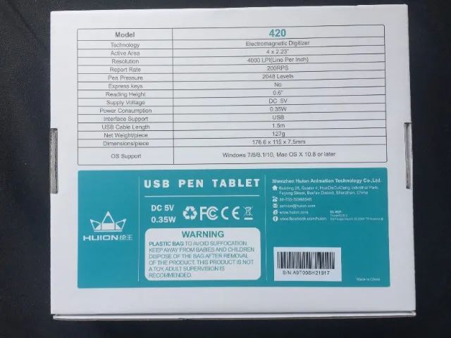 mesa digitalizadora huion 420 nova - Foto 2