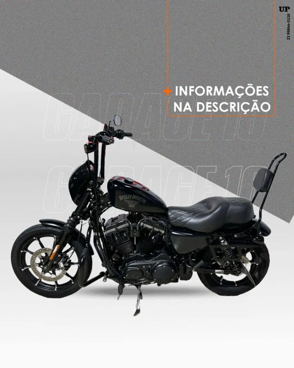 Harley Davidson Sportster 883 Iron 2017 Preta Fosca. - Foto 3