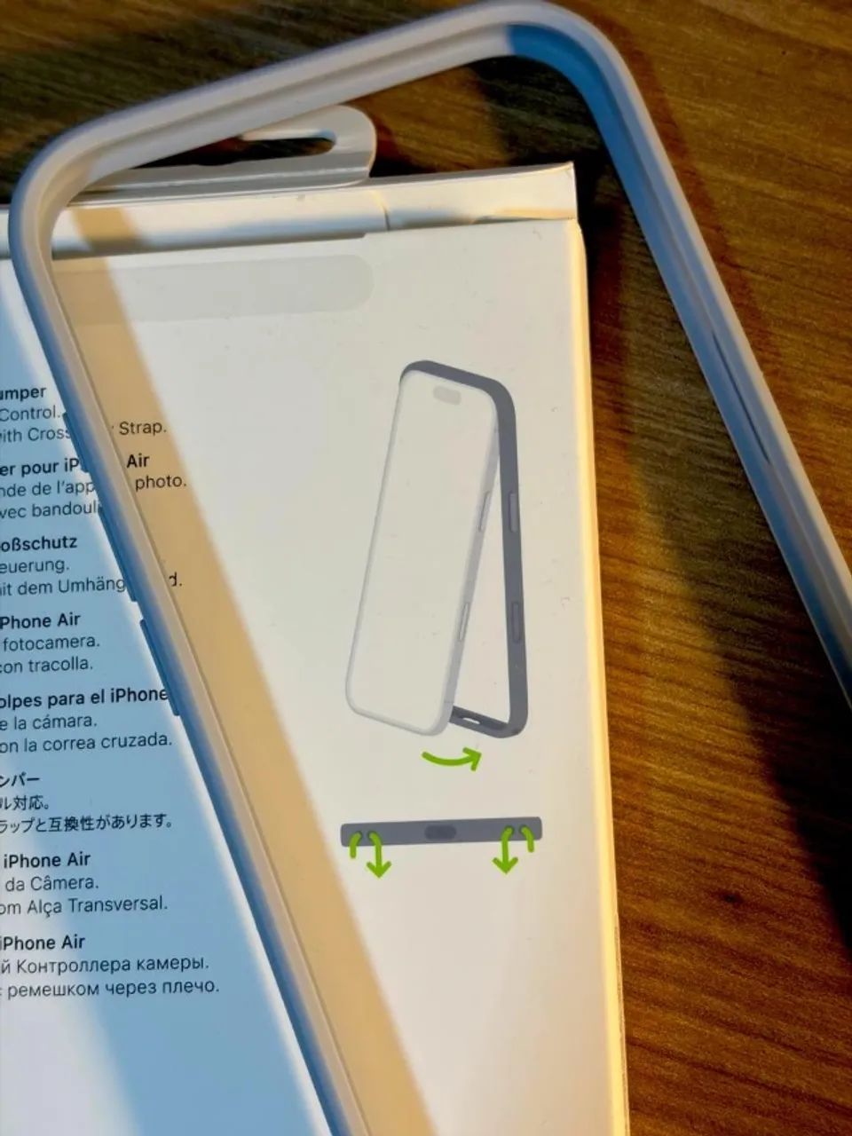 Bumper para iPhone Air, azul-claro, novo, sem uso - Foto 4