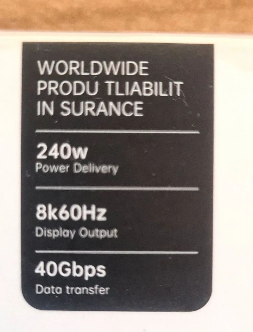 CABO USB 4.0 40Gb 8K Thunderbolt - Foto 3