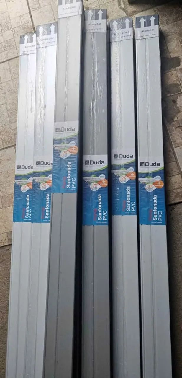 porta sanfonada completa Preta/Branca /Cinza - Foto 4