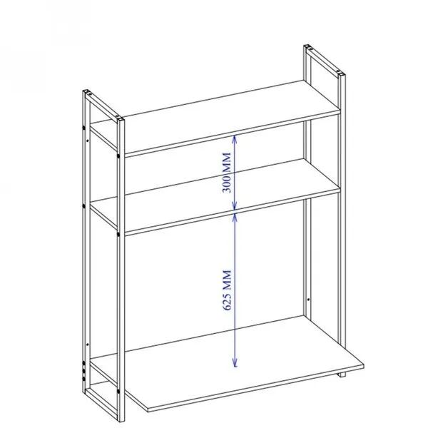 Mesa suspensa na cor branca   - Foto 5