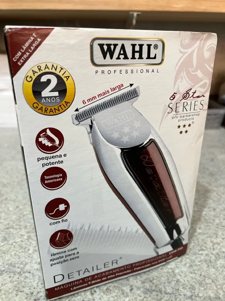Máquina de cortar cabelo Wahl Detailer profissional lâmina T - Foto 4
