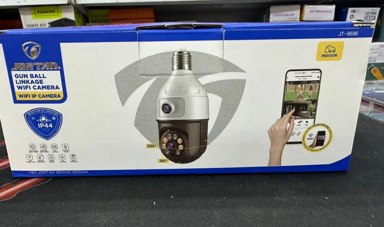 Câmera Espiã Wi-Fi Disfarçada de Lâmpada - Foto 4