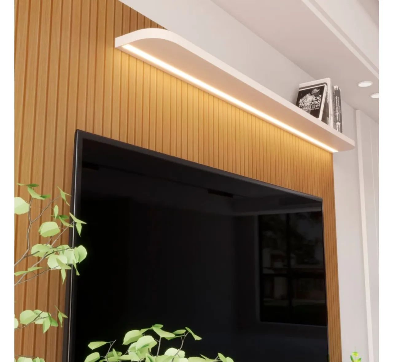 Painel para TV Moderno com Rack Integrado - Foto 3