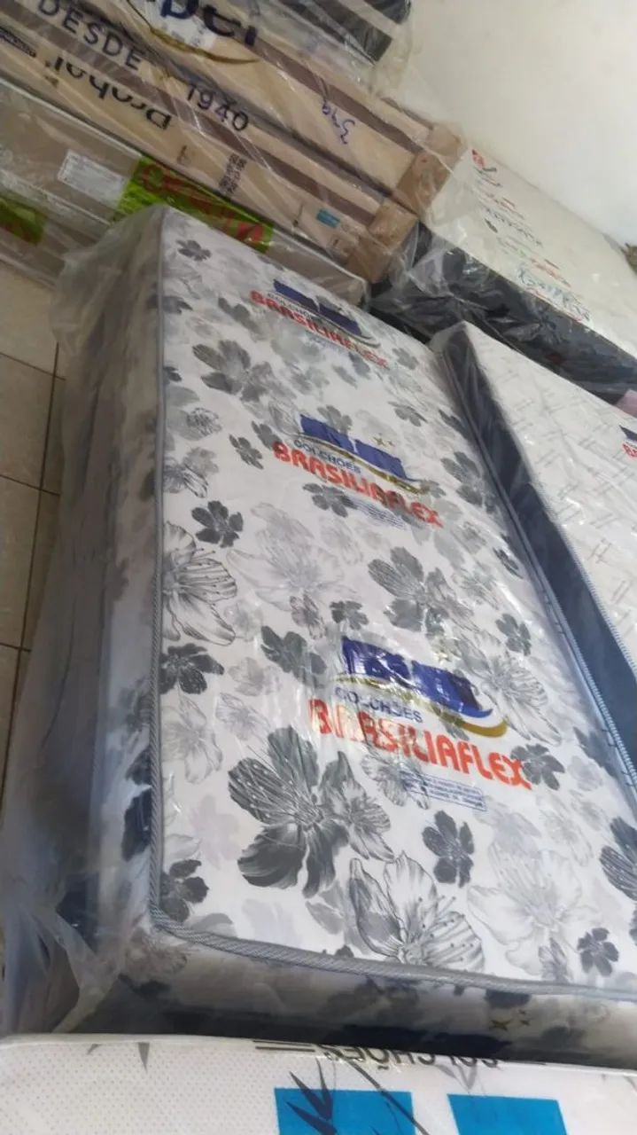 Cama box solteira espuma selada 