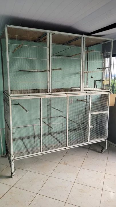 Viveiro grande muito bem feito.