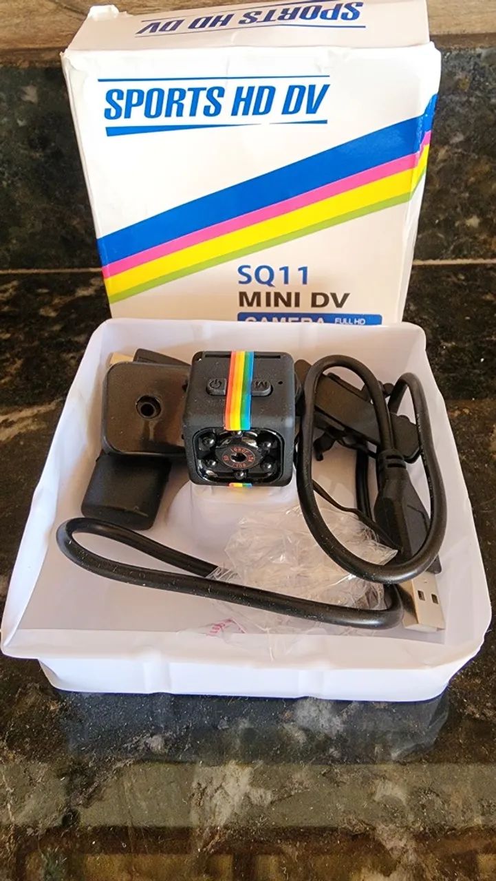 Mini Camera espiã c/visão noturna c/sensor de movimento 1080p - sq11 - N13770