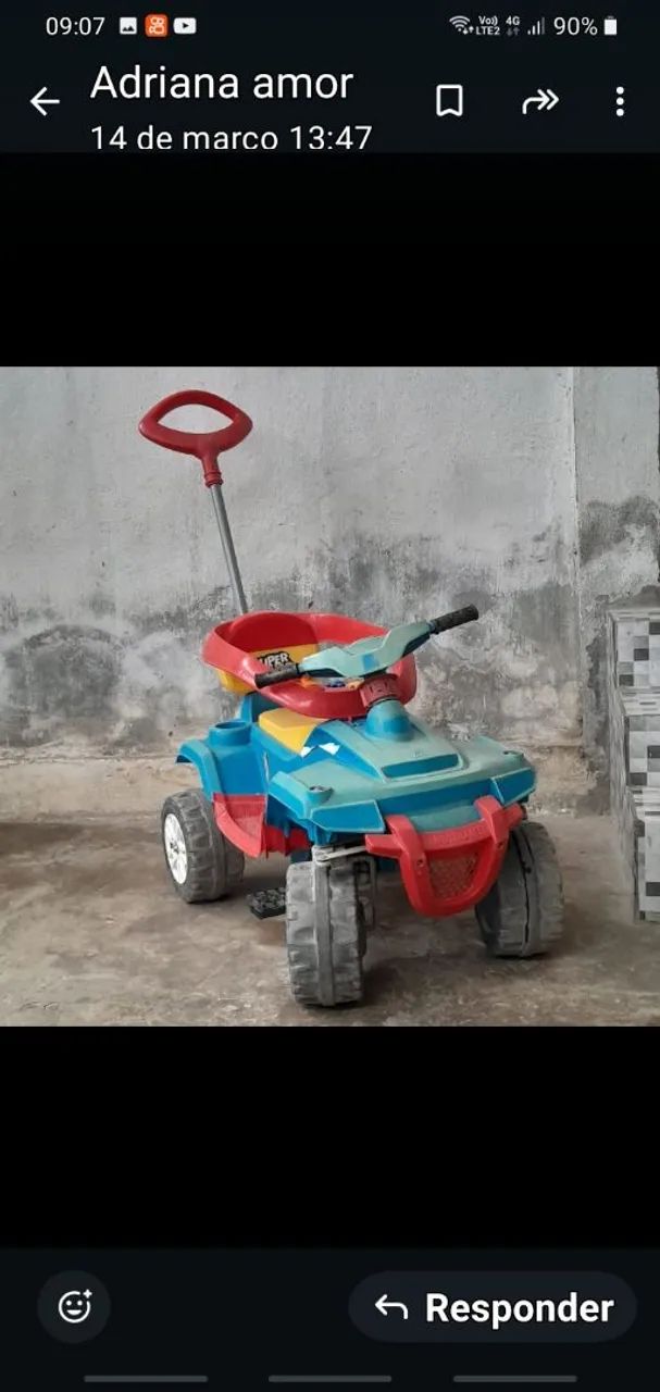Carrinho de pedal para crianças - Foto 3