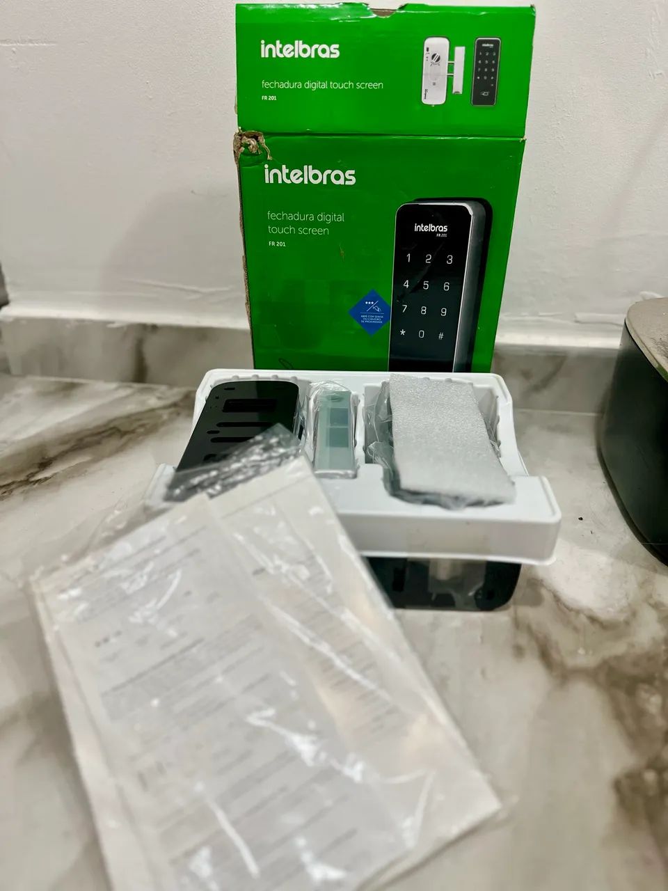 Fechadura Digital De Sobrepor Fr201 Preto Intelbras - Foto 6