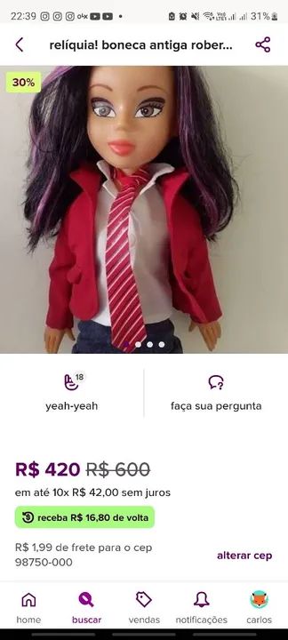 Boneca Roberta RBD Rebelde - Foto 5