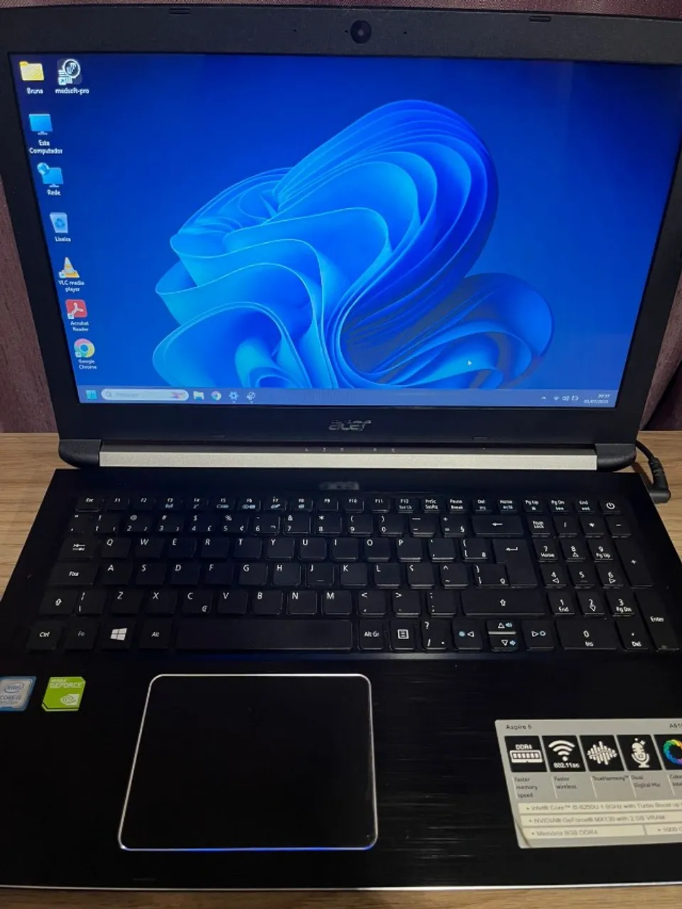 Notebook acer aspire 5