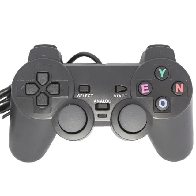 Controle Play 2 Dualshock Com Fio Joystick Analógico Ps2 - Foto 4