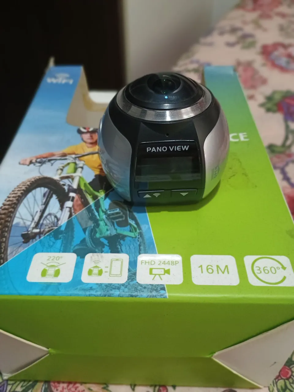Câmera 360° Pano View - Filma em FHD