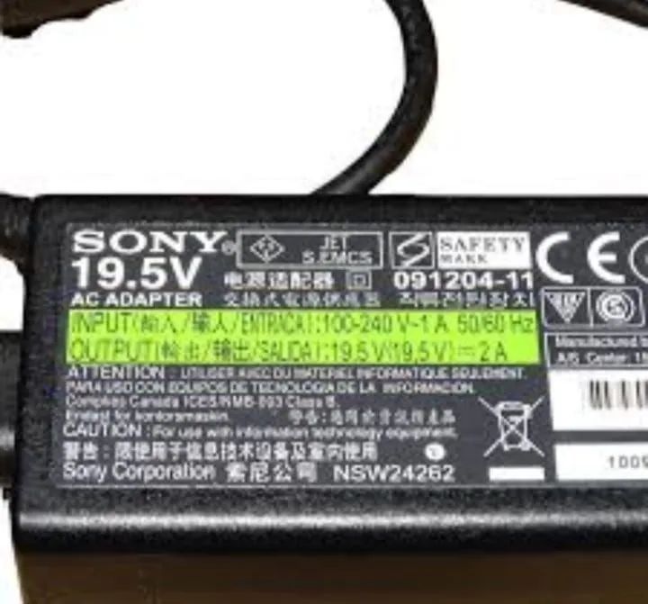 Fonte original de notebook da Sony PA-1400-08SY 19,5V 2,1A 40W para VAIO PCG-21212T - Foto 2