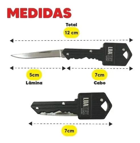 Canivete camping chaveiro modelo chave R$20,00 Loja Fisica - Foto 2