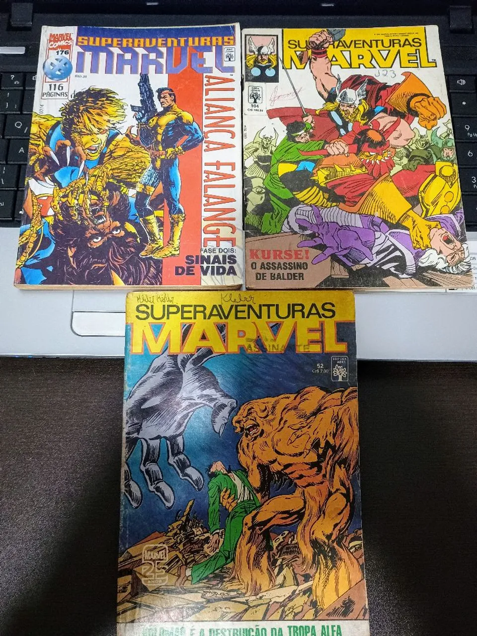 Lote 3 gibis Superaventuras Marvel - HQs