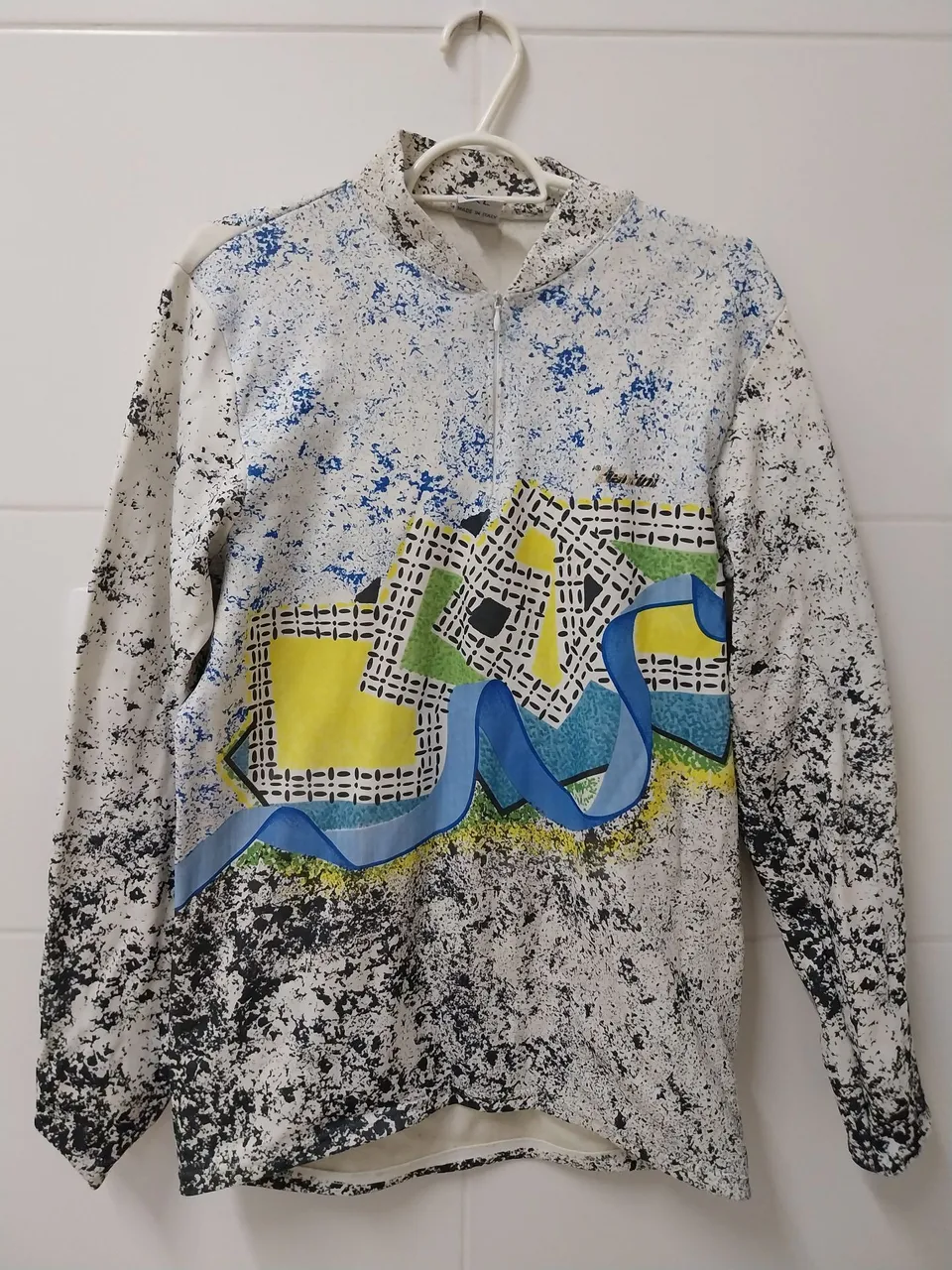Camisa de Ciclismo, Vintage Abstrata