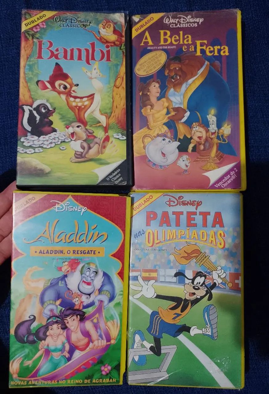 Fitas VHS - Desenho Disney
