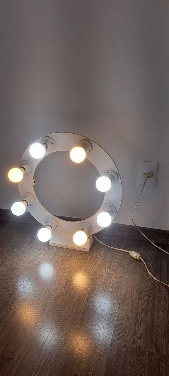 Ringlight com lâmpadas 