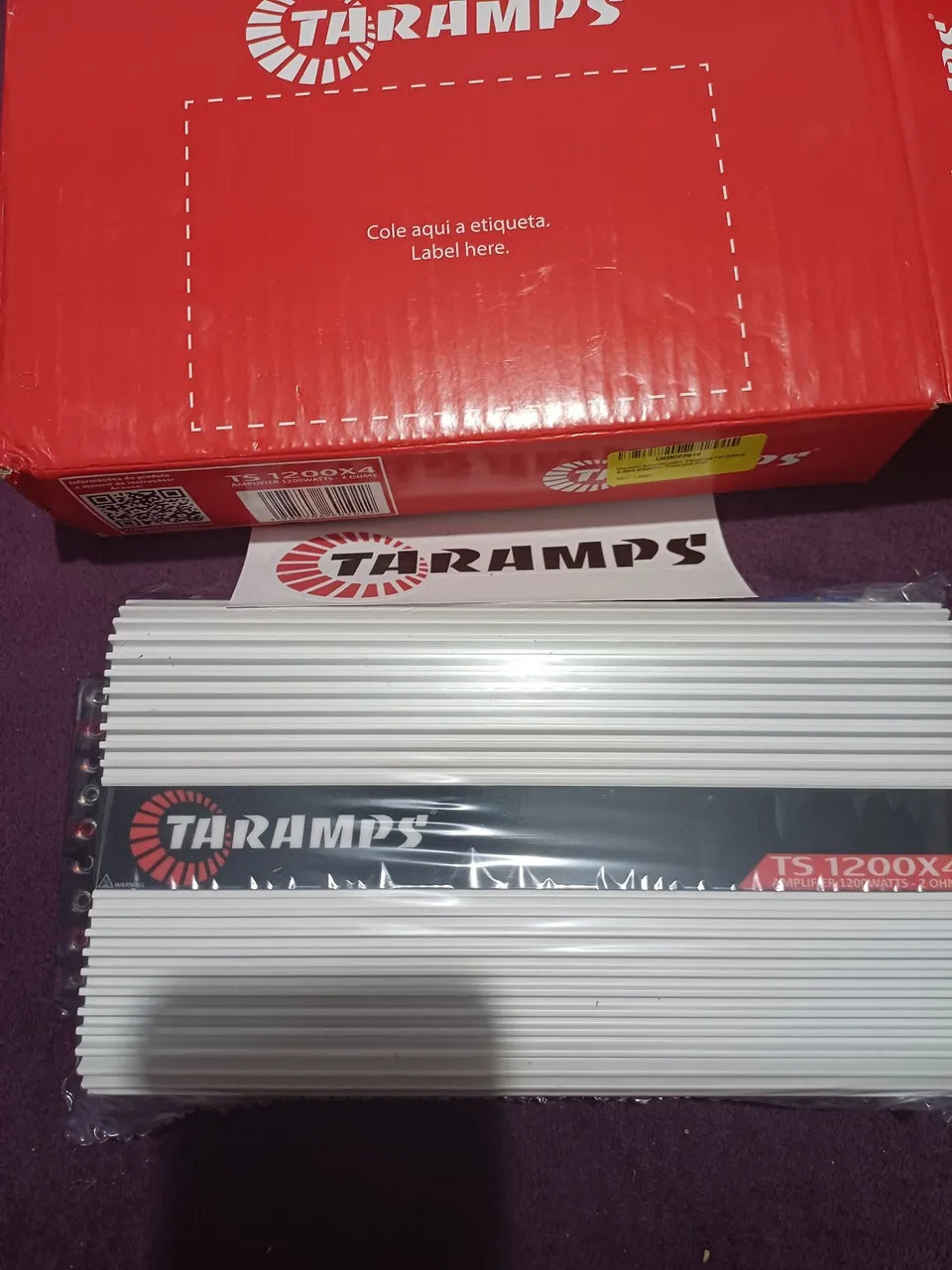 Taramps 1200x4 ? fonte chaveada 12v *120 amperes ambos novos