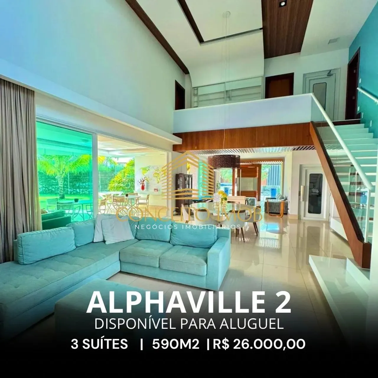 Casa em Alphaville Salvador 2 para Aluguel (Alto Padrão)