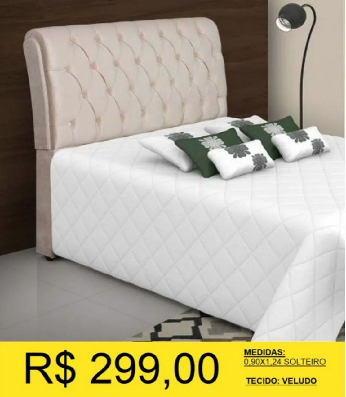 CABECEIRA SOLTEIRO A PRONTA-ENTREGA 