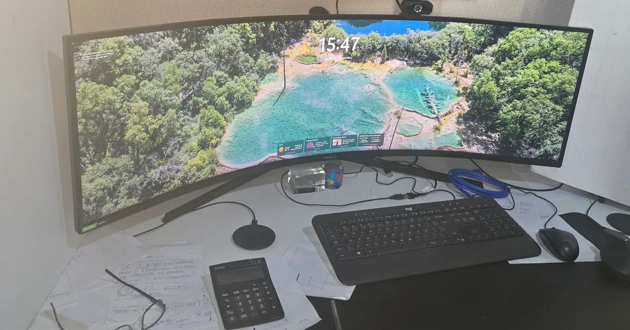 Monitor Samsung UltraWide 49G9 49" polegadas 240hz Ultra Curvo ...