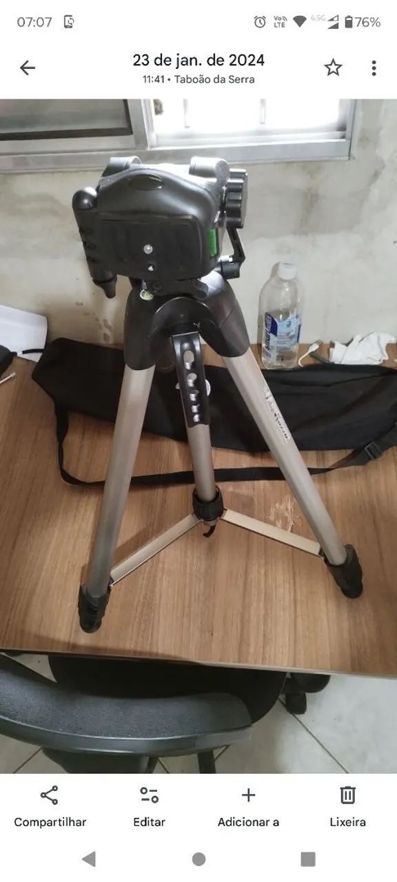 Tripé (filmadora ou máquina fotográfica) WT3770 - Foto 4