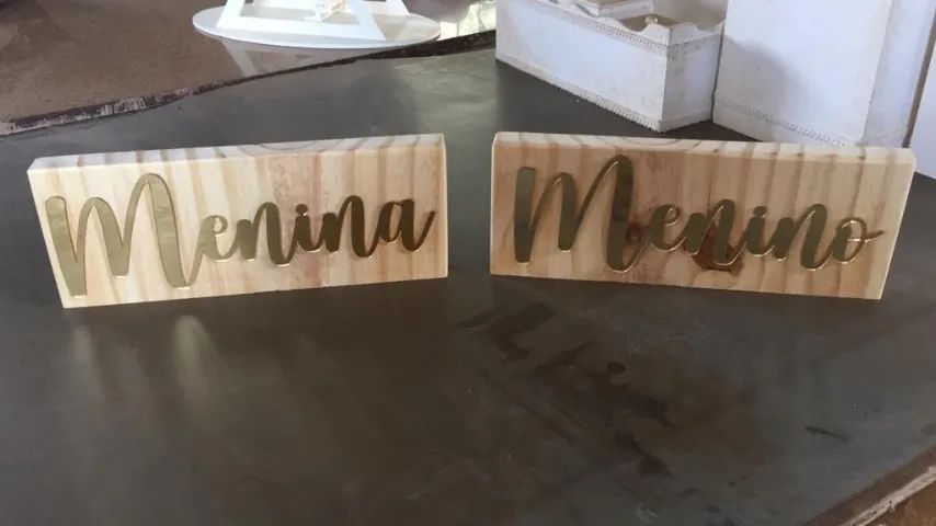 Placa Chá Revelação