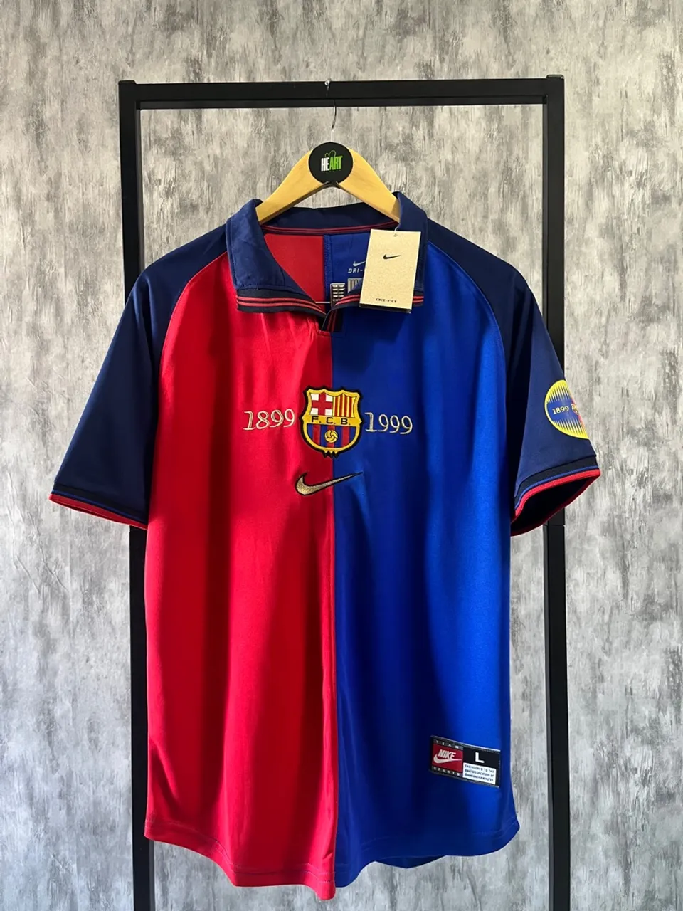 Camisa do Barcelona retrô 1999 100 anos - Pronta entrega