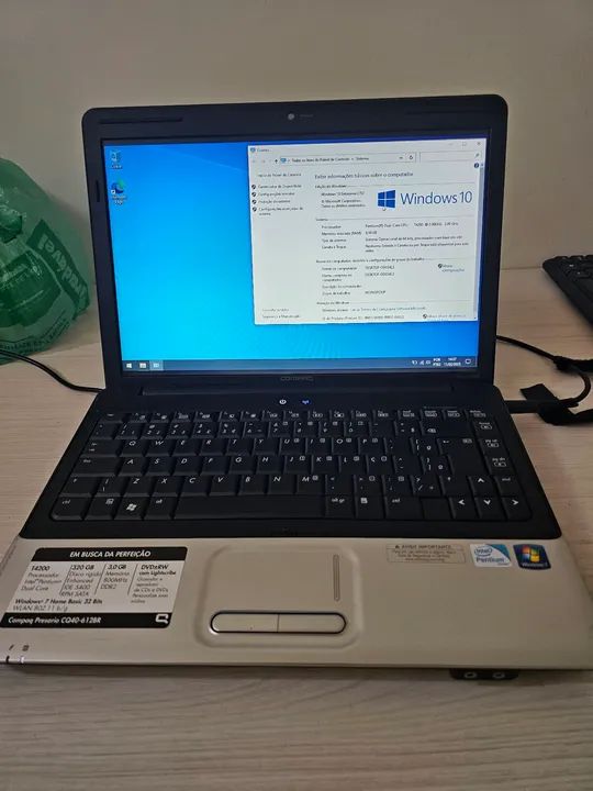 notebook compaq CQ40-61288 -  dual core- ssd 230gb- 4GB RAM - Foto 2