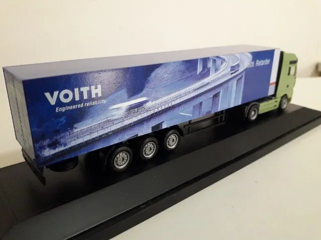 Miniatura Caminhão Man Voith 1:87 - Foto 2