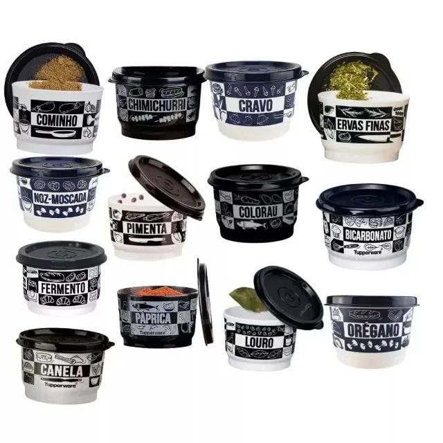 Kit 13 Potes Tupperware para Temperos - Foto 4
