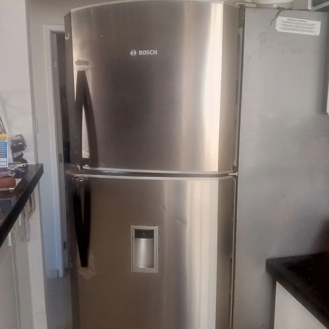Geladeira inox Bosch