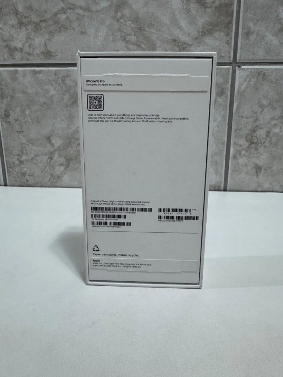 Caixa iphone 18 pto 256gb preto - Foto 4