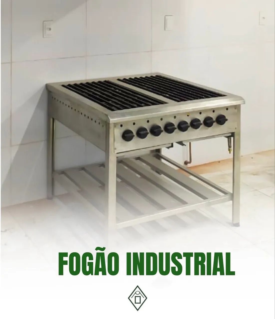 FOGÃO 4, 6, 8 e 10 bocas 
