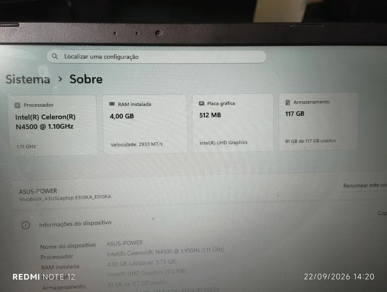 Notebook Asus  - Foto 3