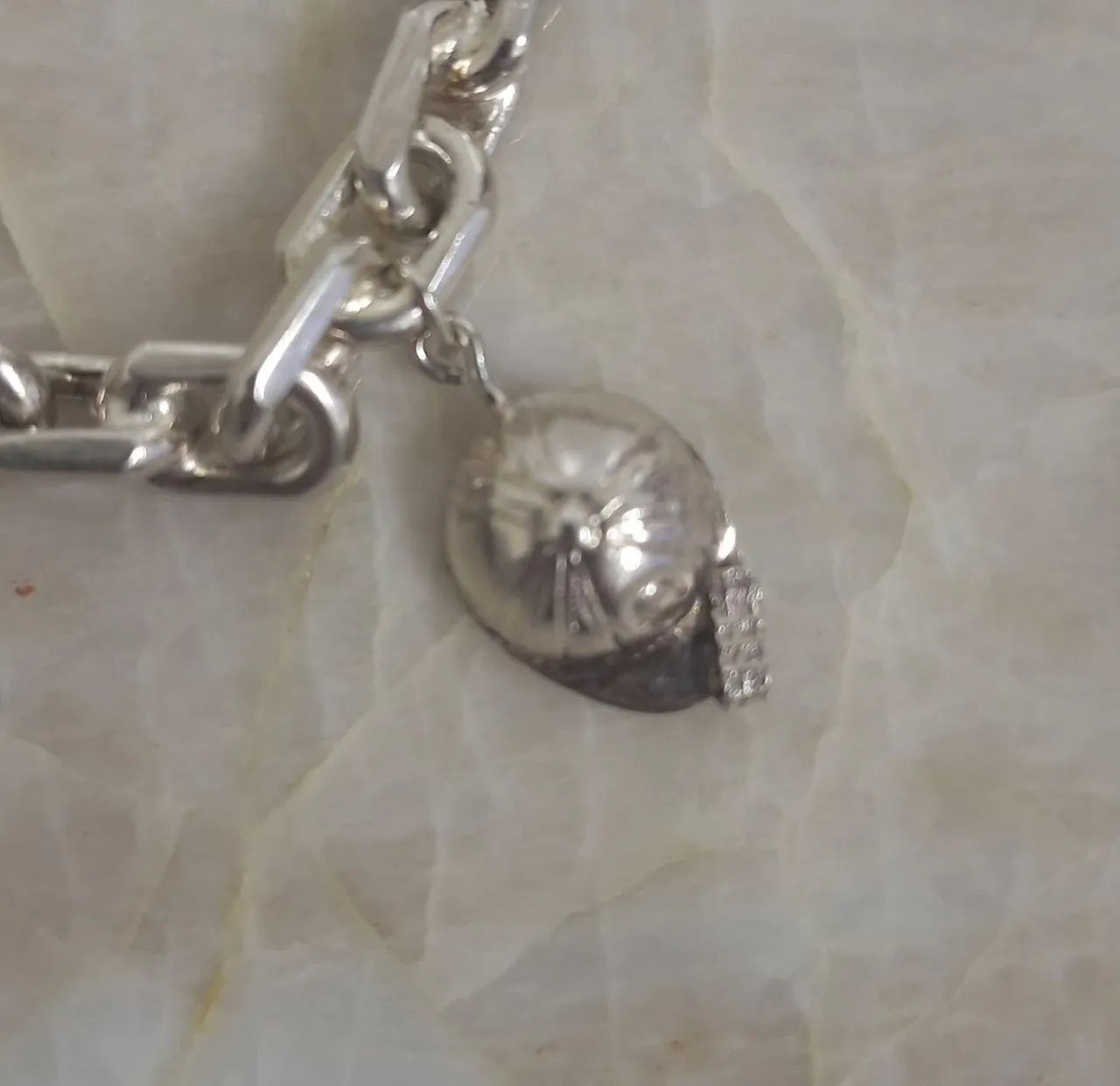 Bracelet em Prata 950, com Pingentes - Foto 4