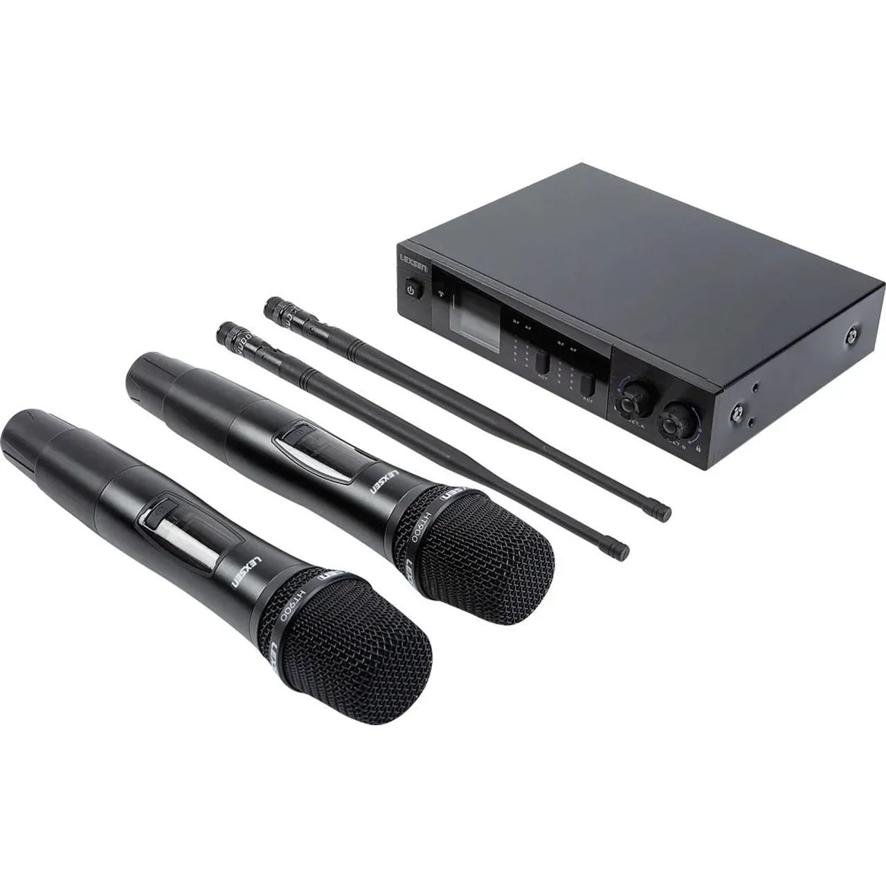 Microfone sem Fio Duplo Lexsen NXS902C HT2 Recarregável  - Foto 2