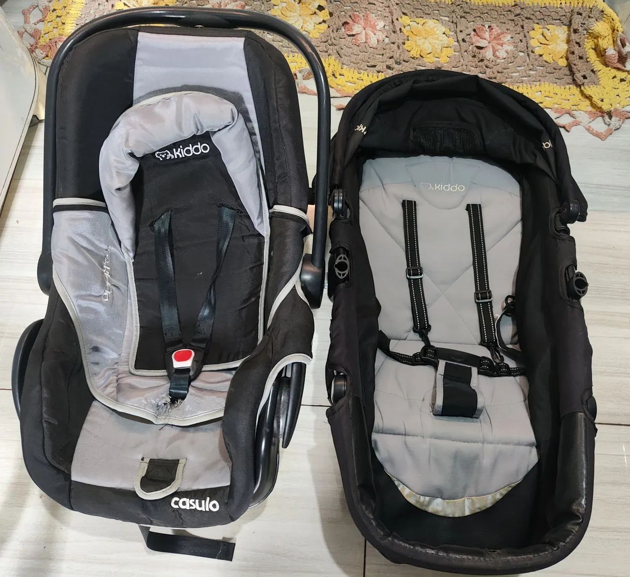 Kit trio kidoo, carrinho,bebe conforto e Moisés com várias posições  - Foto 3