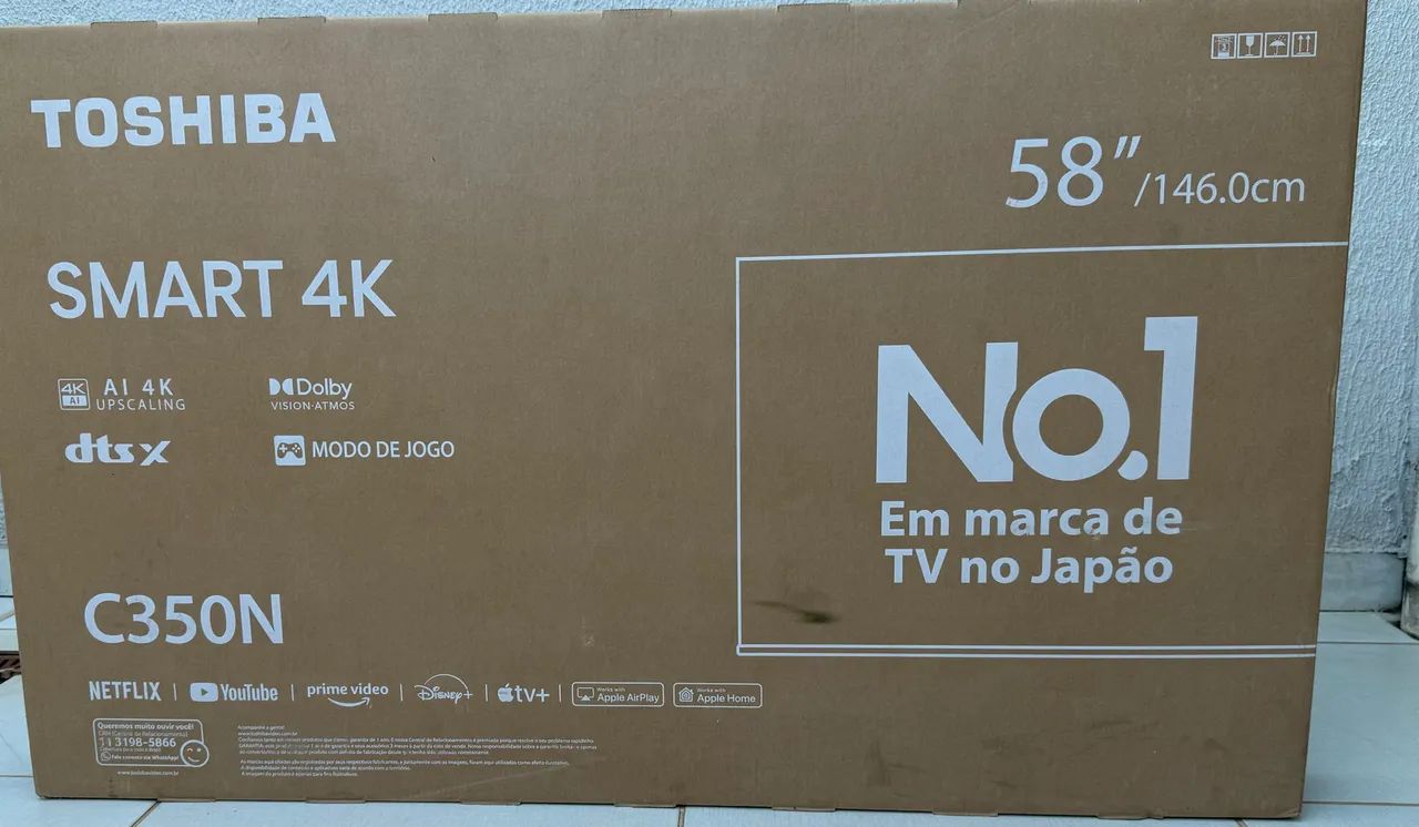 Tv Toshiba 58 polegadas 4k smart 