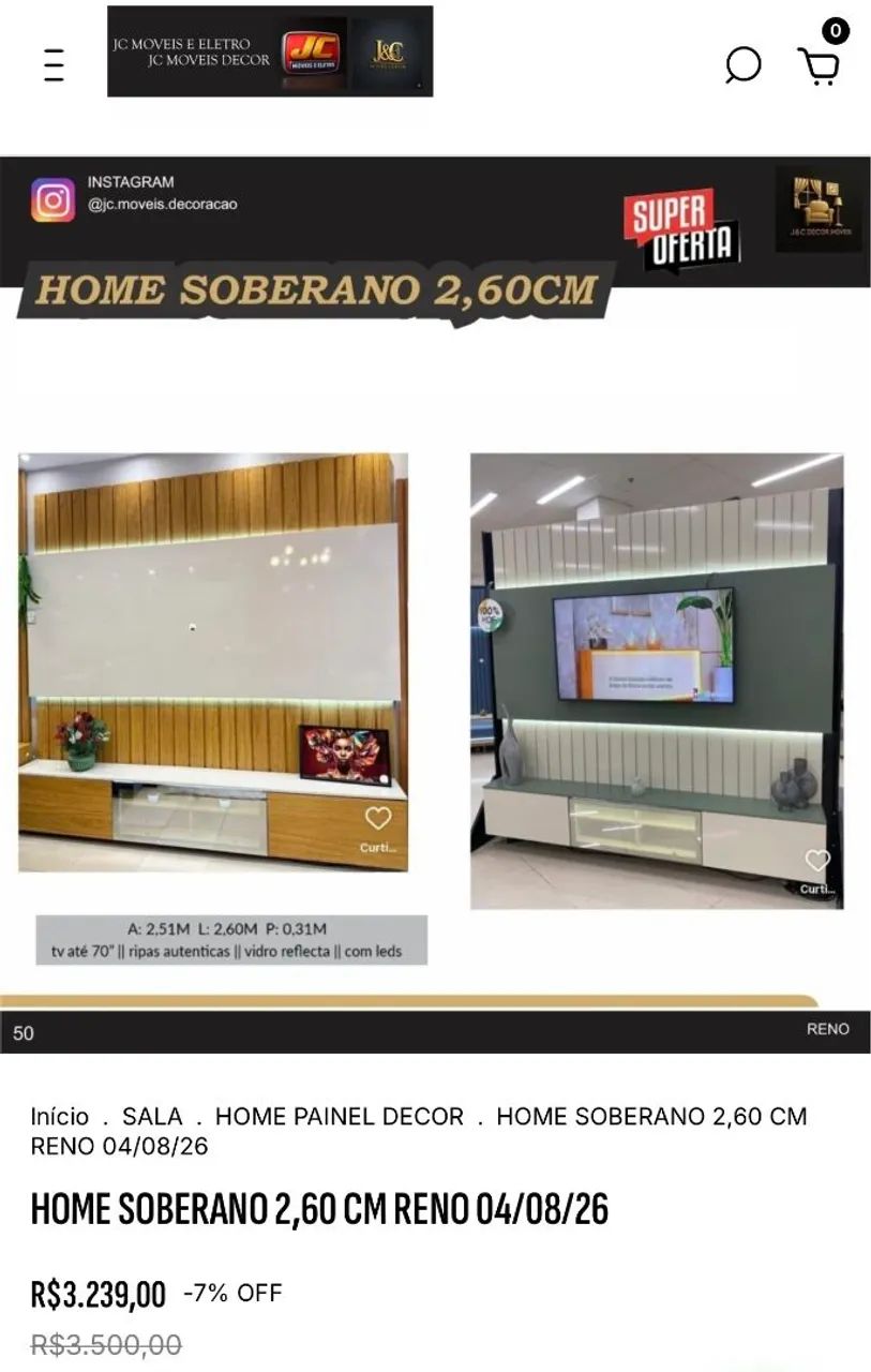 HOME SOBERANO COM LED