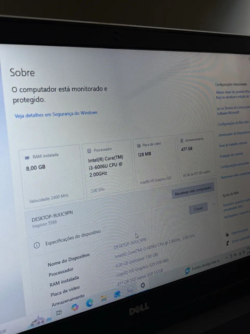 Notebook DELL I3 - Foto 4