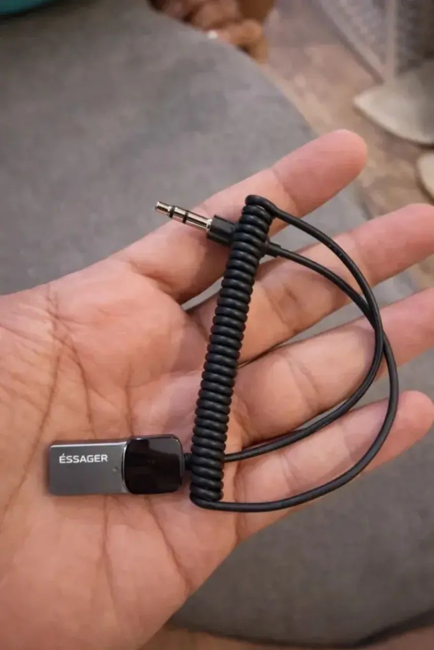 Adaptador Receptor Bluetooth 5.0 Essager Automotivo (USB/P2) - Foto 2