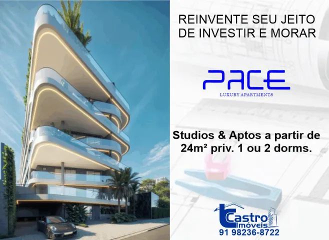 Condomínio PACE. Studios & Aptos com 1 ou 2/4 e 1 vaga. G.A015