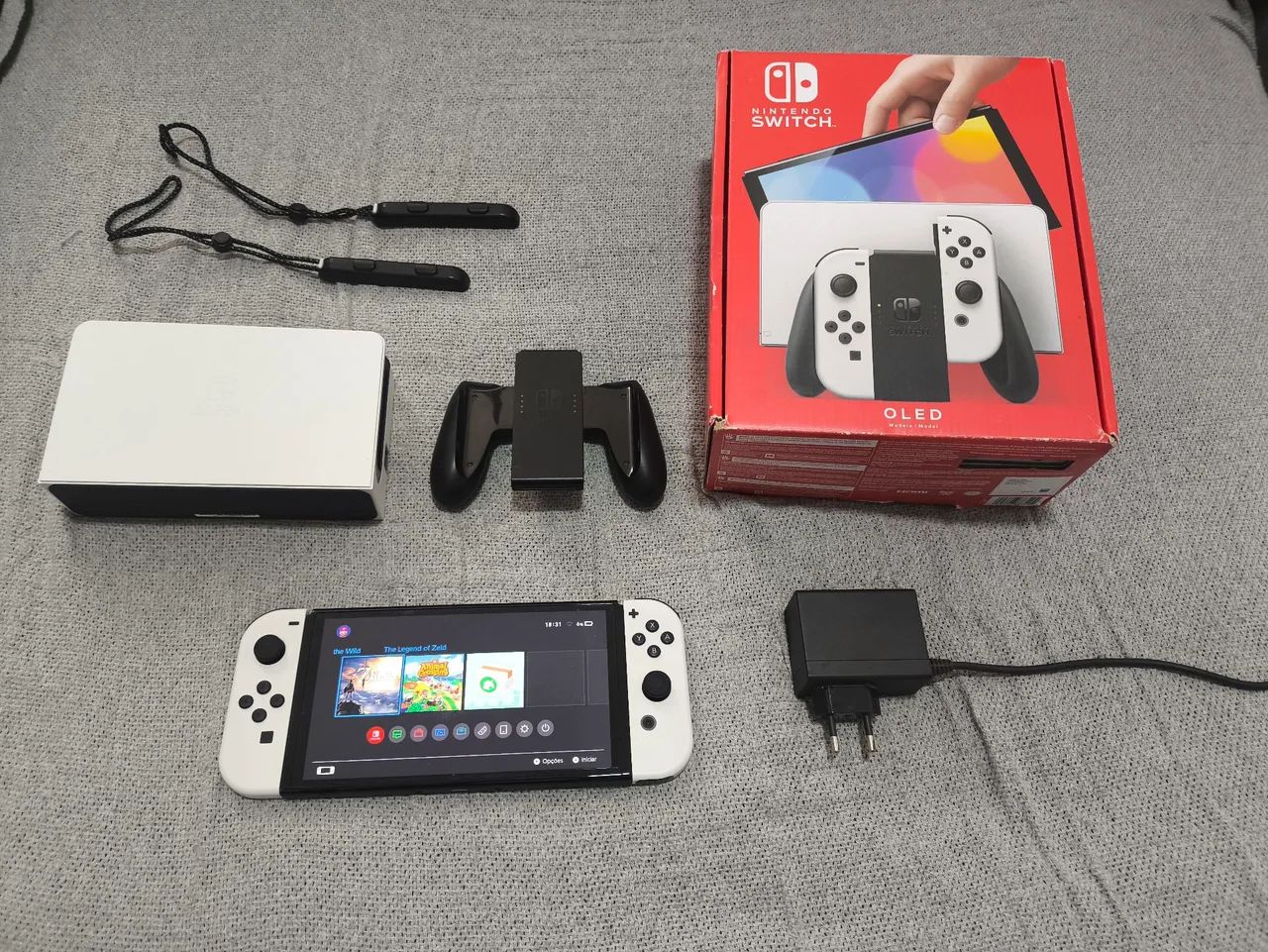 Nintendo Switch Oled Desblq Cheio de jogos - Foto 3
