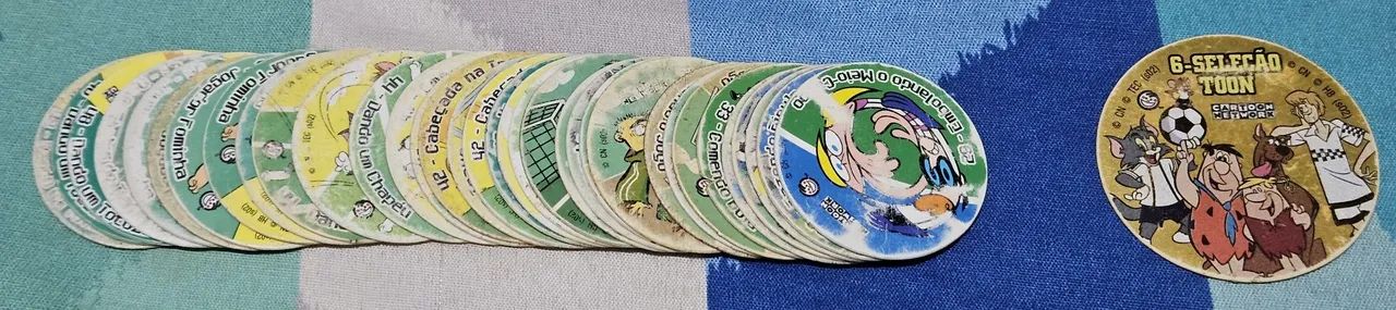 Lote 88 tazos copa toon normal prata ouro elma chips ler descrição - Foto 3