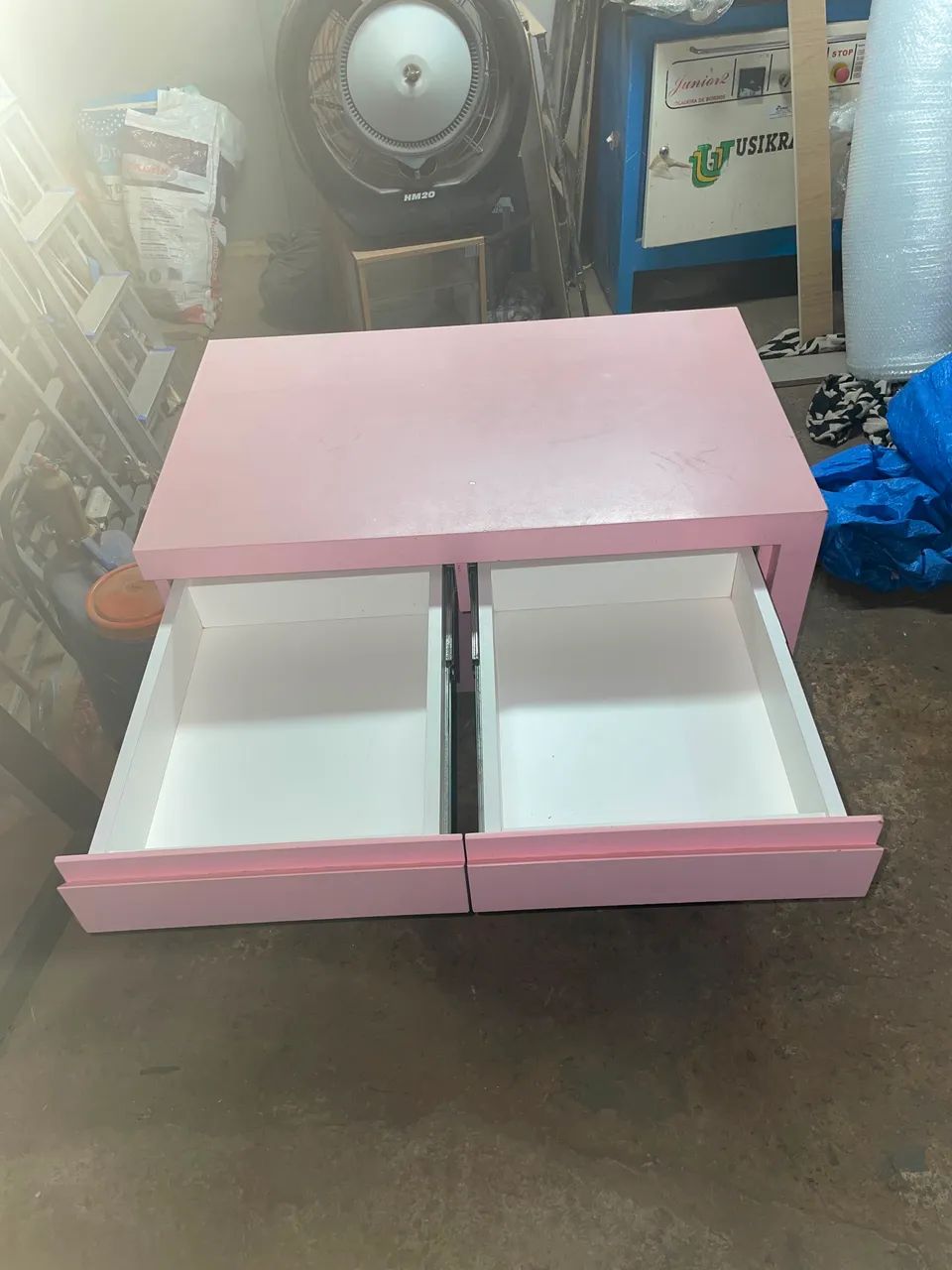 Mesa, penteadeira, escrivaninha rosa - Foto 2